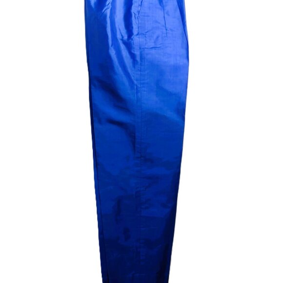 Silk Pleated Wide Leg Trousers - Picture 11 of 11